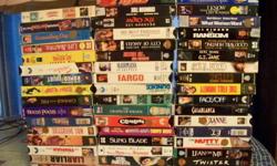 50 vhs&nbsp;movies&nbsp;&nbsp;&nbsp;&nbsp;&nbsp;&nbsp;&nbsp; , all have covers ,good condition&nbsp; all for 45.00&nbsp; located in west blocton/ala&nbsp; cal 205-938-9471 or if y&nbsp;ou do not want all each one is 1.50