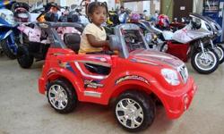 Star Power Sports USA
http://www.starpowersportsusa.com
Phone: (214) 753 6656
Specifications: Model 621R
Brand New Ride On SUV. Perfect for kids 2-7 years old, Holds 75 Pounds.Car has MP3 Connection with Dual Control Mode!!! Remote Control (For Parents) &