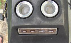 Black overhead console for 68 XR7 Cougar. Some pitting on bezels but otherwise in very good condition $75