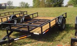 2011 new trailer with MSO. New wheels and tires.
Fold down gate, set back jack 3500 lb. axle. 2" ball has lights w/4 way plug.
Has a 2x8 pressure treated floor. Also have a V- tongue. It has safety chain, 2" ball hook up, new wheels and tires, 77" wide
