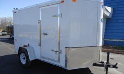 MICHIGAN MADE BY INTERSTATE-1 MANUFACTURING !!! 6' X 12' ENCLOSED TRAILER BASE MODEL SOLID STEEL TUBE FRAME CONSTRUCTION RAMP REAR DOOR 32" SIDE ENTRY DOOR INTERIOR LIGHT WITH WALL SWITCH 3500LB AXLE (5 YR WARRANTY) 24" STONE GUARD ON NOSE *AVAILABLE IN