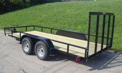 Add Options pay extra for Spare Tire $100 & Tool Box $125
76" x 16'
2 5/16 ball coupler
3,500 lb axles / brakes on all wheels
Treated floor
Spring asst. gate
Dot lights
Dot brake away kit
MSO for title work
http://gallery.me.com/gentry_trailer#100016