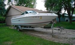 1981 SEA RAY CUDDY CABIN 20 FT. 898 MERCRUSIER - 305 CUBIC IN, RUNS GREAT -&nbsp;HAS A SHORELINE TRAILER WITH NEW ROLLERS -BOAT&nbsp;IN VERY&nbsp;GOOD CONDITION -READY FOR THE WATER .
&nbsp;&nbsp;NEED TO SELL BOUGHT A PONTOON. ASKING $4000.00 OR BEST