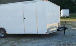 8.5x20 Enclosed Trailer- 20 FT Box Plus Additional V Nose Tandem 3500lb Axles. Includes Â¾ Plywood Floors, 3/8 Plywood Walls, Side Entry Door, Roof Vent, 12 V Interior Dome Light, Rear Ramp Door.
call us:478-254-9389