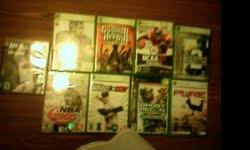 7 XBOX 360LIVE Games
1 XBOX Game
1 PS3 Game
All w/cases and booklets
$30 cash
254 998 9999