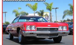 1972 Chevrolet Impala. Come down and check out this classic car today! This car is a big broad battleship that rides smooth and has a massive V8 engine! Don't worry about learning stick, this car is automatic and comes with AM/FM radio.
* Exterior: Red
*
