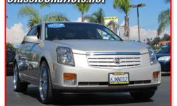 2007 Cadillac CTS. The absolute standard in American luxury is the Cadillac CTS! This sedan comes with beautiful chrome wheels and a powerful 2.8 liter V6 engine! Go ahead and take a look inside this sporty luxury sedan, it has black leather seats, power