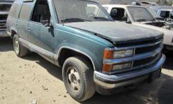 &nbsp;
Truck Parts here.
&nbsp;
Highway 67 Truck Dismantlers
12650 Highway 67 Lakeside CA 92040
619-631-0308
Dismantling: '96 Chevrolet Tahoe
We have, for parts, a '96 Chevrolet Tahoe
5.7 engine 4 wheel drive automatic transmission
Inventory REF #742