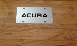 ACURA MIRRORED CAR TAG IN EXCELLENT CONDITON THAT I BOUGHT AT THE ACURA DEALERSHIP.&nbsp;&nbsp; CALL 423-279-0533