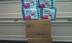 Adult diapers size M are 20 to a package. I have a total of 12 packages, with 2 unopened boxes of 4 pkgs to a box plus 4 out of the box. These sell for about $14.00 per pkg.
Please call 561-688-3540 to see.