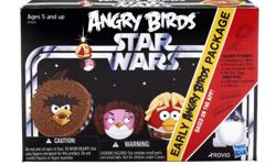 Angry Birds Star Wars Fighter Pods Early Bird Pack
CLICK HERE TO ORDER!!
Celebrate the original Kenner Star Wars Early Bird package with this special pack that introduces Angry Birds Star Wars! Just like the original Star Wars Early Bird pack from 1977,