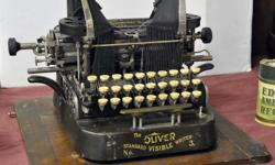 FOR SALE - a beautiful antique Oliver No. 3 typewriter.
&nbsp;
MAKE US AN OFFER! Come on down to Exit 9 Flea Market Sunday between 8:30 AM & 3:00 PM. See us in Booths #4, 15 & 16.
&nbsp;
Exit 9 Flea Market is located in Avon off I-390 and is a large