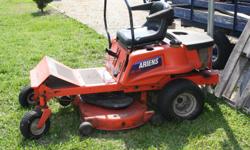 Ariens Zero Turn Lawn Mower, 42 inch cut, 17.5hp (engine rebuilt 2 yr's ago). Deck has a small hole about one half inch wide and 2-3 inches long. No other problem with mower. Must see, $500 OBO