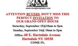 60 E. HARTSDALE AVE, HARTDALE NY&nbsp; 10530
--
DONT MISS OUT ----- BIG SALE