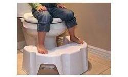 At Last A Kids Potty Training Helper!
The Little Looster is a uniquely-designed potty training accessory that provides the perfect support for little legs and fits discreetly around the base of your loo. This step stool will not
be in the way when adults
