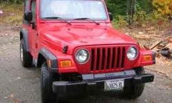 *** Selling well below book value...Relocating soon!***
- 2003 Jeep Wrangler X, RED
- 5 Speed/Soft-Top
- 80K Miles
- NEW Tires/Breaks
- Great Running Condition!
* Female Owned/Non-Smoker*
Call Tammy at 974-9049 or
Email: triciacbsolutions@gmail.com