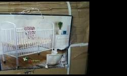 brand new never opened still in box white baby crib meets safety standard&nbsp;non drop side rails . best offer leave your contact info and&nbsp;i&nbsp;will contact you thanks&nbsp;&nbsp;&nbsp;&nbsp;&nbsp;&nbsp;&nbsp; &nbsp;jnjdiscount99@yahoo.com