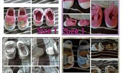 BABY GIRL SHOES
PLAID SHOES-BRAND NEW- $8.00
BUTTERFLY SANDALS- BRAND NEW- $8.00
PINK SHOES-LIKE NEW-$4.00
WHITE SANDALS- GOOD CONDITION- $5.00
PRICE COMES UP TO $25.00 FOR THE 4 PAIRS- GREAT DEAL CONSIDERING THEY START AT $12.99 AND UP IN THE STORE