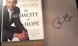 Barack Obama Audacity of Hope autographed book. $10,000.00