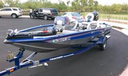 2008 PT175 TXW Bass Tracker. New Tires, New Axle and New Hubs. Has a 50 HP Mercury and a 46 LB Motor Guide. New Deep Cycle Battery along with two fish finders. One Hummingbird 565 and one Lowrance Elite 5XDSI. White Bimini top and boat cover. Trailer has
