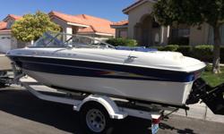 2005 Bayliner 185 BR excellent condition less than 20 hours on the engine. Has a fish finder and comes w a brand new set&nbsp;of ski's, 4 life jackets, 2 paddles, ski rope and tube rope. Bought it brand new in 2005 but due to health reason wasn't able to