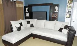 BEAUTIFUL BRAND NEW SECTIONAL STILL IN PLASTIC WITH SOLID WOOD LEGS FOR ONLY $600 (firm, not le$$$) IN MICROFIBER.(COMPARE AT THE FURNITURE STORE FOR $1,900)!!!!!!!!!!!!juanaofgod@hotmail.com