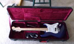Fender Stratocaster and Case with Strap and Whammy Bar. Excellent condition almost like new. 900.00 or Best Offer. &nbsp;