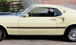 Beautiful Restoration 1969 Mustang Mach 1, Meadowlark Yellow (light butter yellow) 122095 miles, Automatic, No Filler/No unusual Rust, Great Body, A steal at this price selling because original owner my husband passed away. I don't want it sitting and