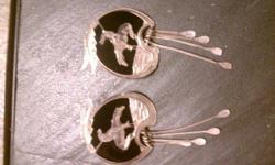 For Sale: Beautiful Silver, End of Trail Earrings. $10.00 Silver & Black.
&nbsp;