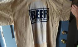 new , tan color, shirt is beer dyed (dipped in beer)
size xl
no s&h
visit www.womo101.com