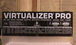 "BEHRINGER" QUALITY "VIRTUALIZER" PRO. STUDIO OR LIVE GREAT RESULTS! MINT LIKE NEW! I'M FIRST OWNER USED VERY LITTLE.
&nbsp;
NOTE: NO SHIPPING:LOCAL PICKUP ONLY! OR SHIPPING CAN BE ARRANGED BUT BUYER
IS RESPONSIBLE FOR SHIPPING AND RETURN COST COVERED