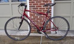 Trek Road Bike, Pilot 1.2. Bike in good condition. Tires practically new, 28 mm x 700 mm Bontrager, 56 cm frame, 27 speed. Red
