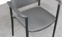 $25- black fabric stacking chair with black arms and legs 1/SC1630D ...Look at the other thousands of items we have and do http://www.liquidatedstuff.com