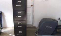 HON BLACK LOCKING FILING CABINET IN VERY GOOD CONDITON 75.00 AND LANE TAN RECLINER IN GOOD CONDITION 65.00 JOGGING STROLLER 65.00 CALL 575-EIGHT05-TWO77EIGHT