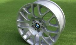 2008 BMW 328i Wheels. Front- 5 lug, 18x8, 120mm, 34mm offset with BMW cap Rear- 5 lug, 18x8.5 120mm, 37mm offset with BMW cap Brand new OEM wheels were exchanged off dealer lot. Been stored in garage since new. Never been on street.