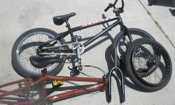 4130 Chromolly Frame, Forks & Cranks - Triple Wall Back Rim & Double Wall Front Rim - Comes with extra frame, forks and cranks - and brand new front rim. All selling for what the rims are worth. In great shape, if interested please call or text Matt at