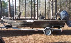 Great fishing boat!&nbsp; Excellent cond.&nbsp; Center console, depth finder, live well, galvanized trailer, spare tire, spare prop, life jackets.&nbsp;Will sale or trade for backhoe equal value.&nbsp;(561) 688-3000