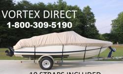 I sell boat covers and bimini tops for Vortex Direct and will answer any questions you may have.
Just call and ask for ALAN.
We offer covers for Vhull, fish and ski, runabout, pontoon, center console, canoe/kayaks and more. We also have a variety of