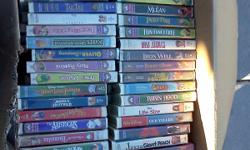 Box of Disney movies - approx. 80 movies, $50.00 or $1.00 each movie...Call or text -- or --