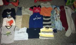 BOYS 4T LOT....LIGHT TAN DRESS CARGO, DARKER TAN DRAW STRING LINED PANT, 2 LONG SLEEVED TOUGH SKIN STRIPED THERMALS, OLD NAVY B/G THERMAL,OLD NAVY ZIP UP- WORN ONCE,ALL STAR HOODIE, 2 LONG SLEEVED TEES,4 PJS 3 HAVE FEET, 7 TEES. YELLOW STRIPED ONE DOES