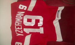 Men`s X large Red Wing`s jersey #19 Yzerman. These jersey`s retail for $150.00 so I am firm on the asking price. The proceeds will be donated to a local Dog rescue to help care for these dogs while they await adoption. If you would like to own this brand