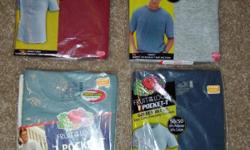 17 Like New Pocket T-Shirts, size XL - .25 each
Brand New WearGuard Insulated Pants, size Large, Color Black, Insulated with Thinsulate, Sleet, Mud, Rain & Snow Resistant, Inside Leg Cuffs keep Drafts out, Full Length Leg Zippers, Zippered Front Pockets