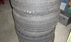 Set of 4, slightly used Potenza RE040 Tires, P235/50R17
Dearborn Heights area, please allow&nbsp;a day&nbsp;response time for your replies.