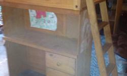 bunk beds for sale. dresser, desk, ladder and matresses, all part.