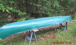 OLD TOWN 14, Katahadin fiberglass canoe.&nbsp; Has 2 new cane seats, one with back support.