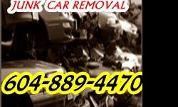 JUNK CAR TOWING
604-889-4470
JUNK CAR TOWING is your one stop automotive recycling service.
How our service work is first you call or email (towtruckjay@hotmail.com)one of our customer service representative. Tell us a little about out vehicle, like year,