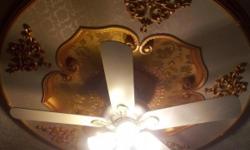 Elegant ceiling medallion will create elegance to your fan or chandelier