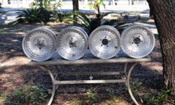 Must sell - 15" centerline aluminum rims &nbsp;5" by 4.75" (offset 4.75") 8.5" wide, excellent condition fits general motors two hubs with no lugs &nbsp; $200 call --. &nbsp;Located in Panama City, Florida