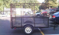utility trailer black & red color, new rails, yes buy on 05/10, I don,t have a space to park the trailer, plus
we have an emergency in mexico, please if you need one of these utility trailer call at 425 582 00 07 or send a i mail at emiraziel@yahoo.com.