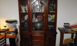 Description 80" tall
16" deep
51 1/2" wide
A beauty, there are no gouges, but some minor wear spots on it as we have owned this piece of furniture for a very long time, over 15 years. It has been well kept, cleaned regular and NEVER been refinished, it